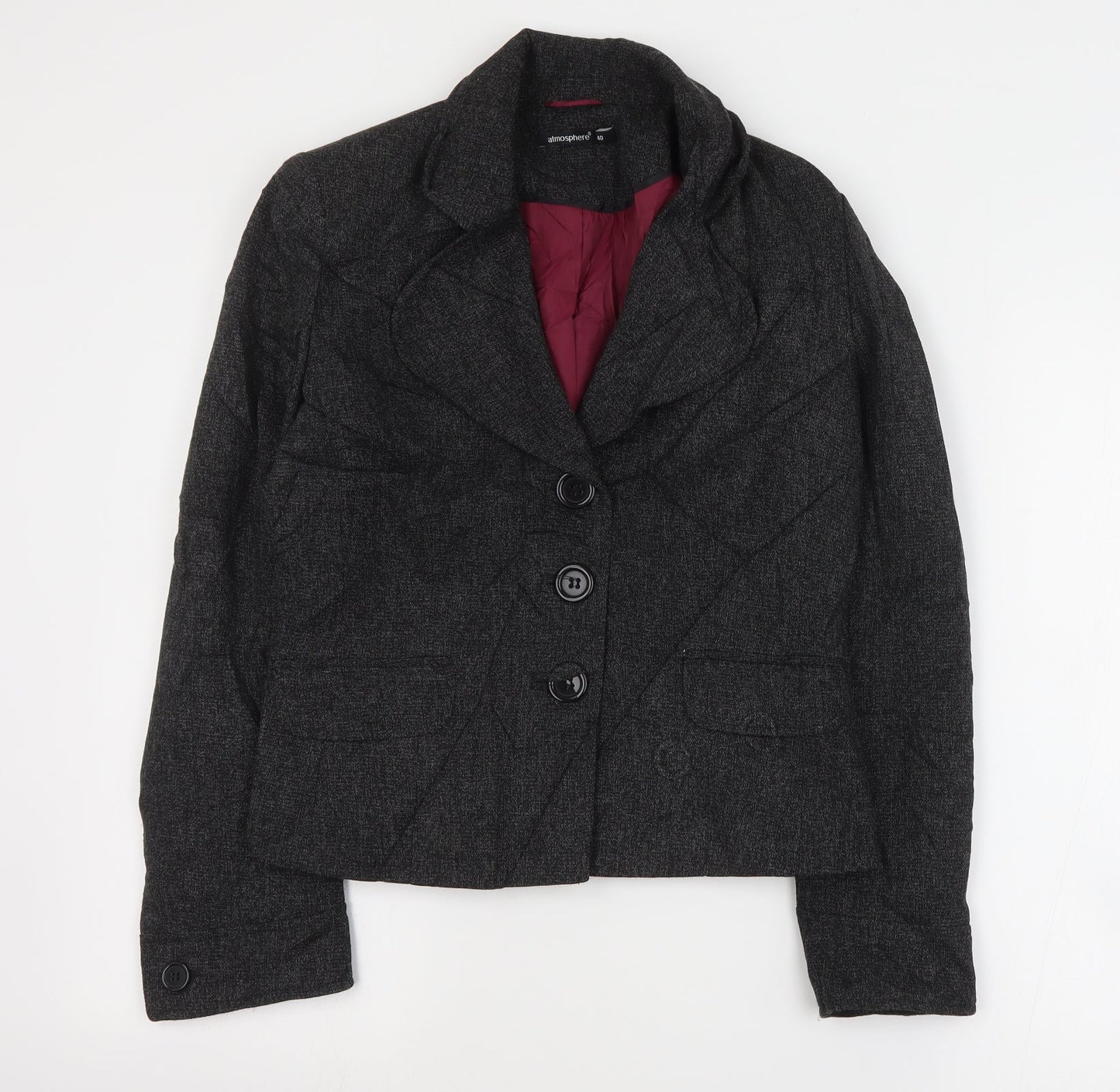 Primark Womens Grey  Polyester Jacket Suit Jacket Size 12