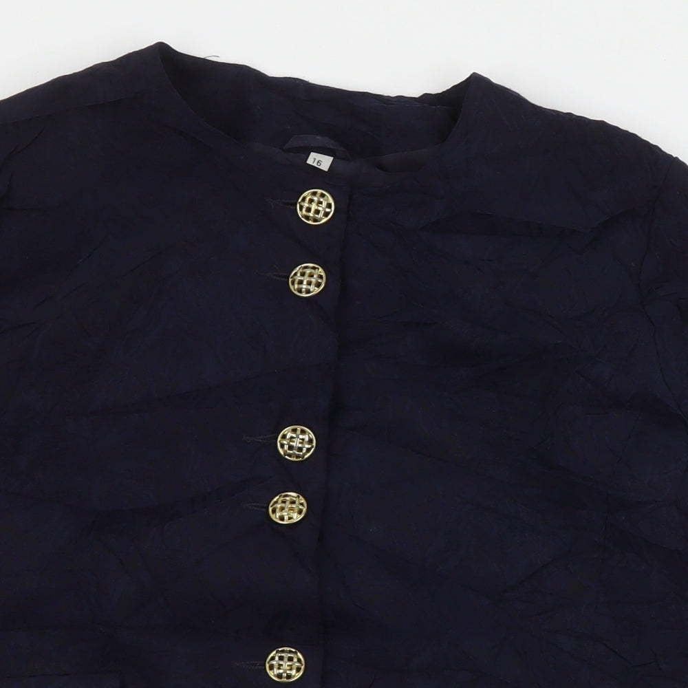 Womens UK Size 16 Preworn Blue Jacket