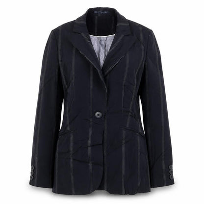 NEXT Womens Blue Striped Wool Jacket Suit Jacket Size 8