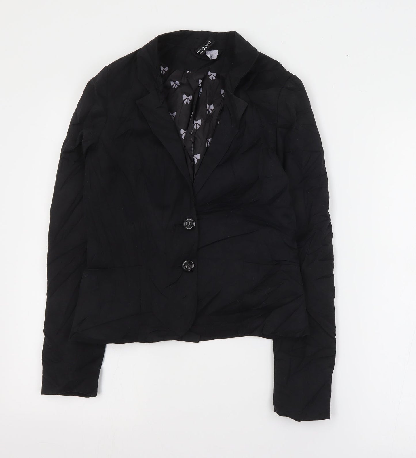 Womens UK Size 8 H&M Black Jacket