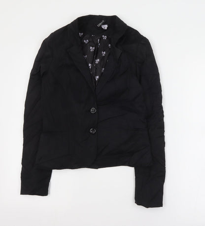 Womens UK Size 8 H&M Black Jacket