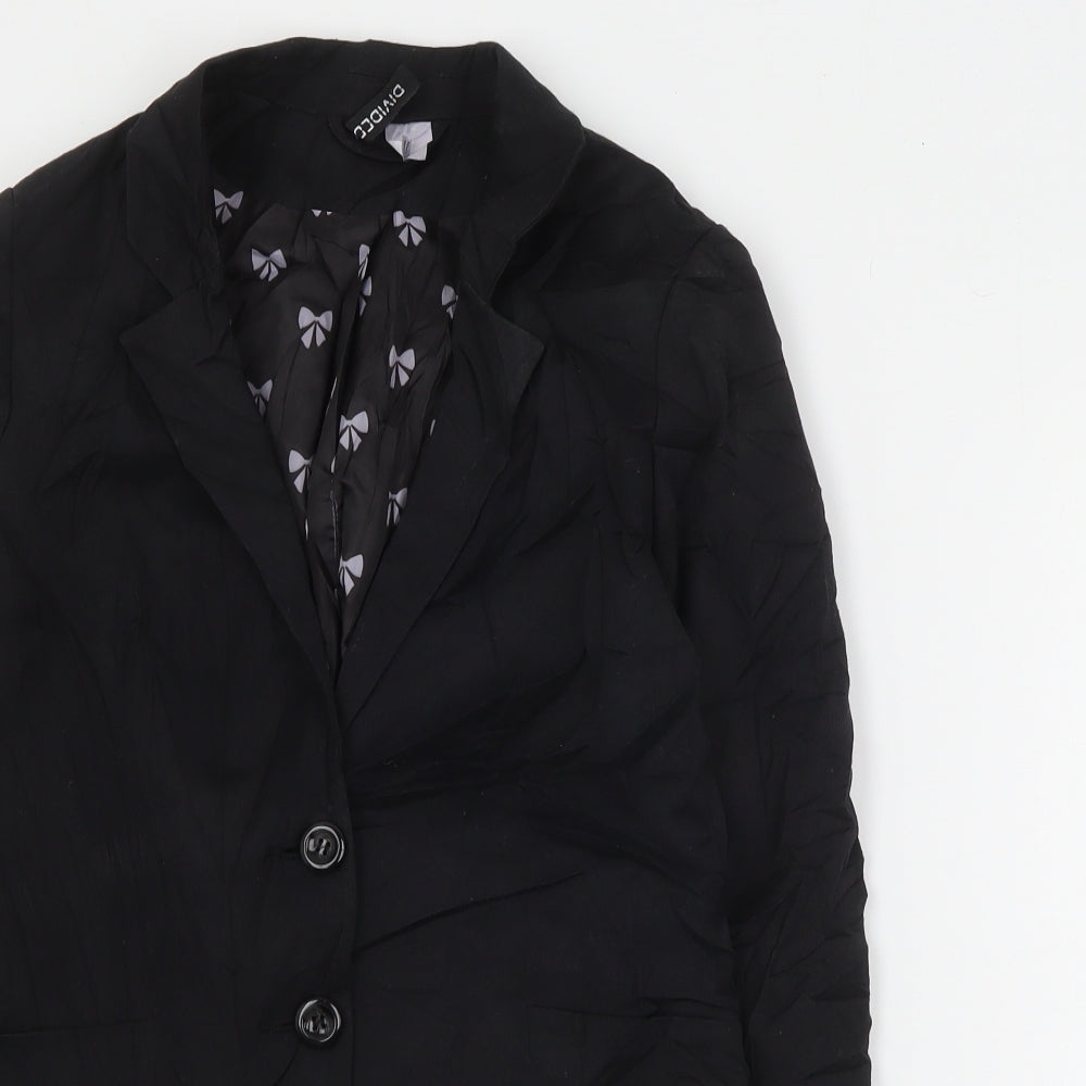 Womens UK Size 8 H&M Black Jacket