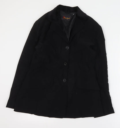 Sherwood Womens Black   Jacket Blazer Size S  Button