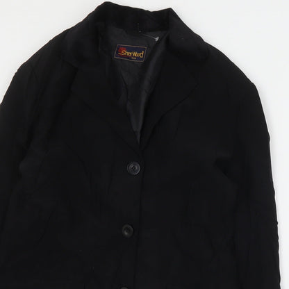 Sherwood Womens Black   Jacket Blazer Size S  Button