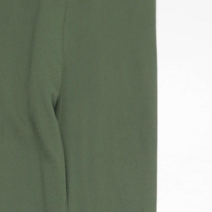 Womens UK Size 10 PRETTYLITTLETHING Regular Fit Jegging Green Trousers