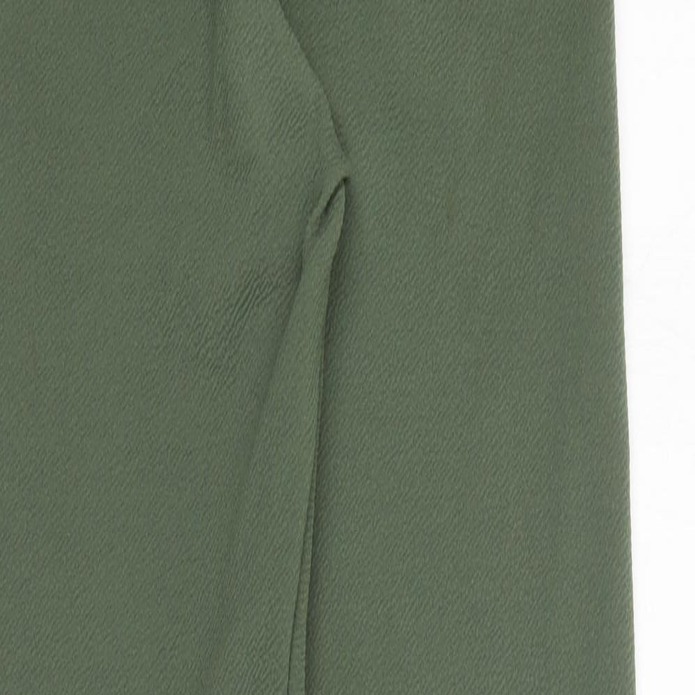 Womens UK Size 10 PRETTYLITTLETHING Regular Fit Jegging Green Trousers
