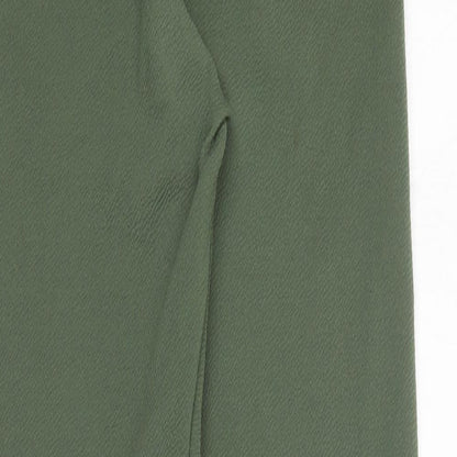 Womens UK Size 10 PRETTYLITTLETHING Regular Fit Jegging Green Trousers