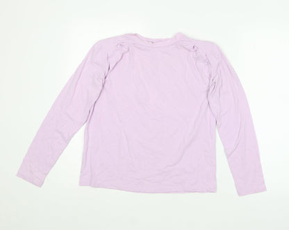 Womens UK Size S Dunnes Stores Purple Basic T-Shirt