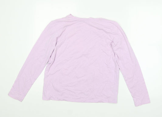 Womens UK Size S Dunnes Stores Purple Basic T-Shirt