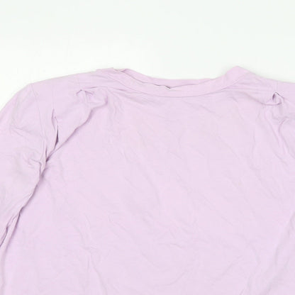 Womens UK Size S Dunnes Stores Purple Basic T-Shirt