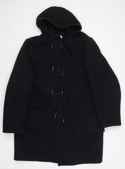 Womens UK Size L Preworn Blue Overcoat