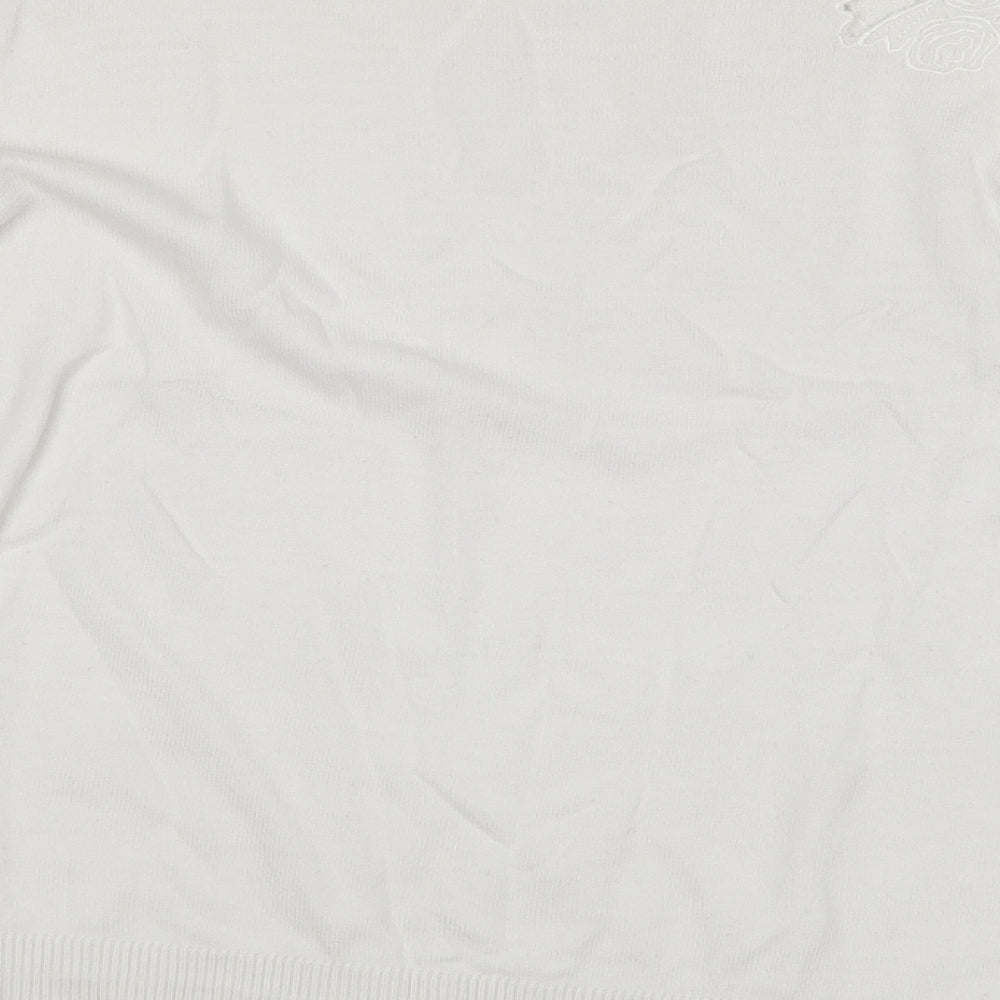 Womens UK Size M Oasis White Pullover Jumper