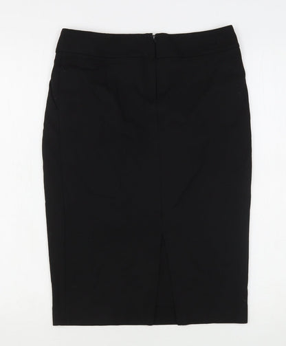 NEXT Womens Black  Viscose Straight & Pencil Skirt Size 8