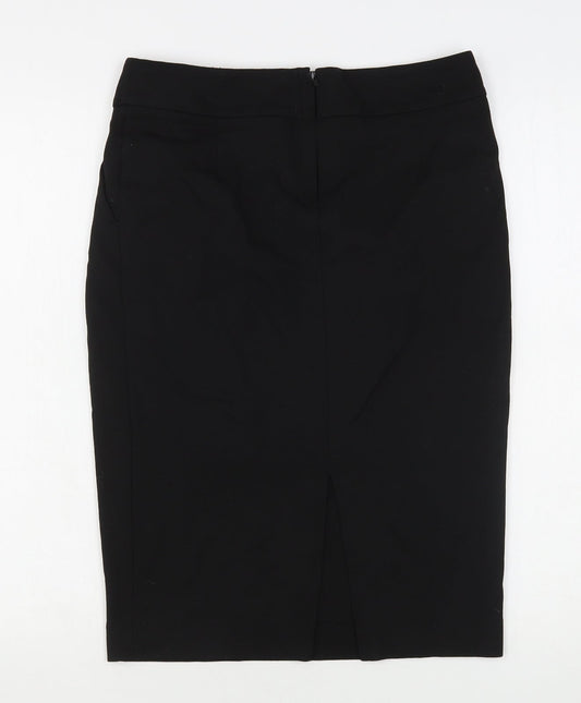 NEXT Womens Black  Viscose Straight & Pencil Skirt Size 8