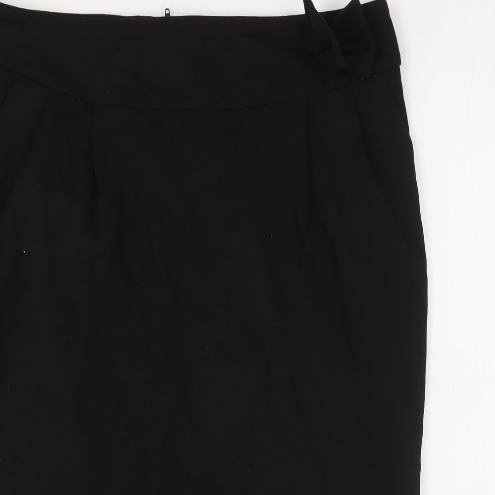 NEXT Womens Black  Viscose Straight & Pencil Skirt Size 8