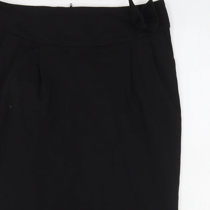 NEXT Womens Black  Viscose Straight & Pencil Skirt Size 8