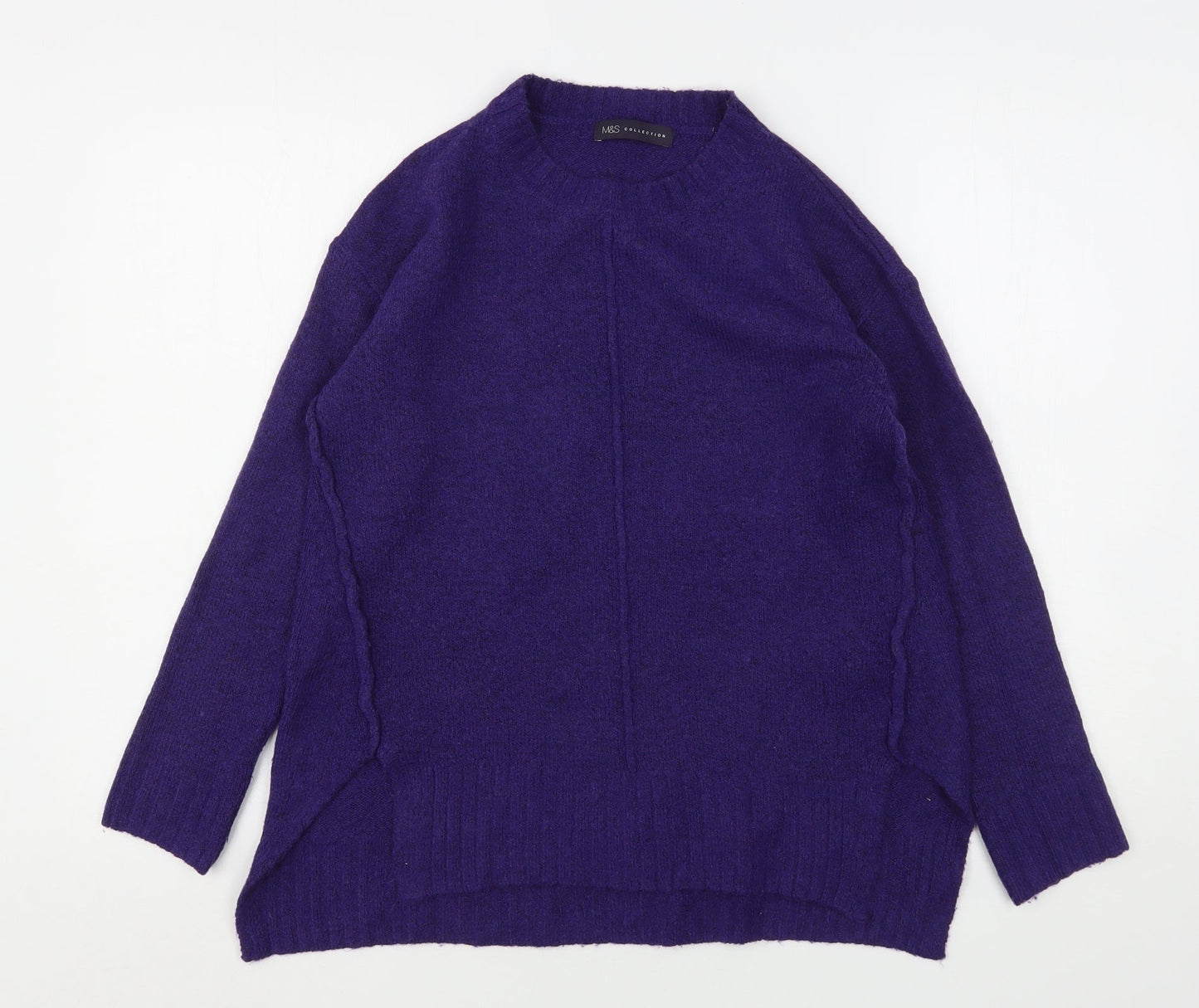 Womens UK Size S Marks and Spencer Purple Pullover Jumper