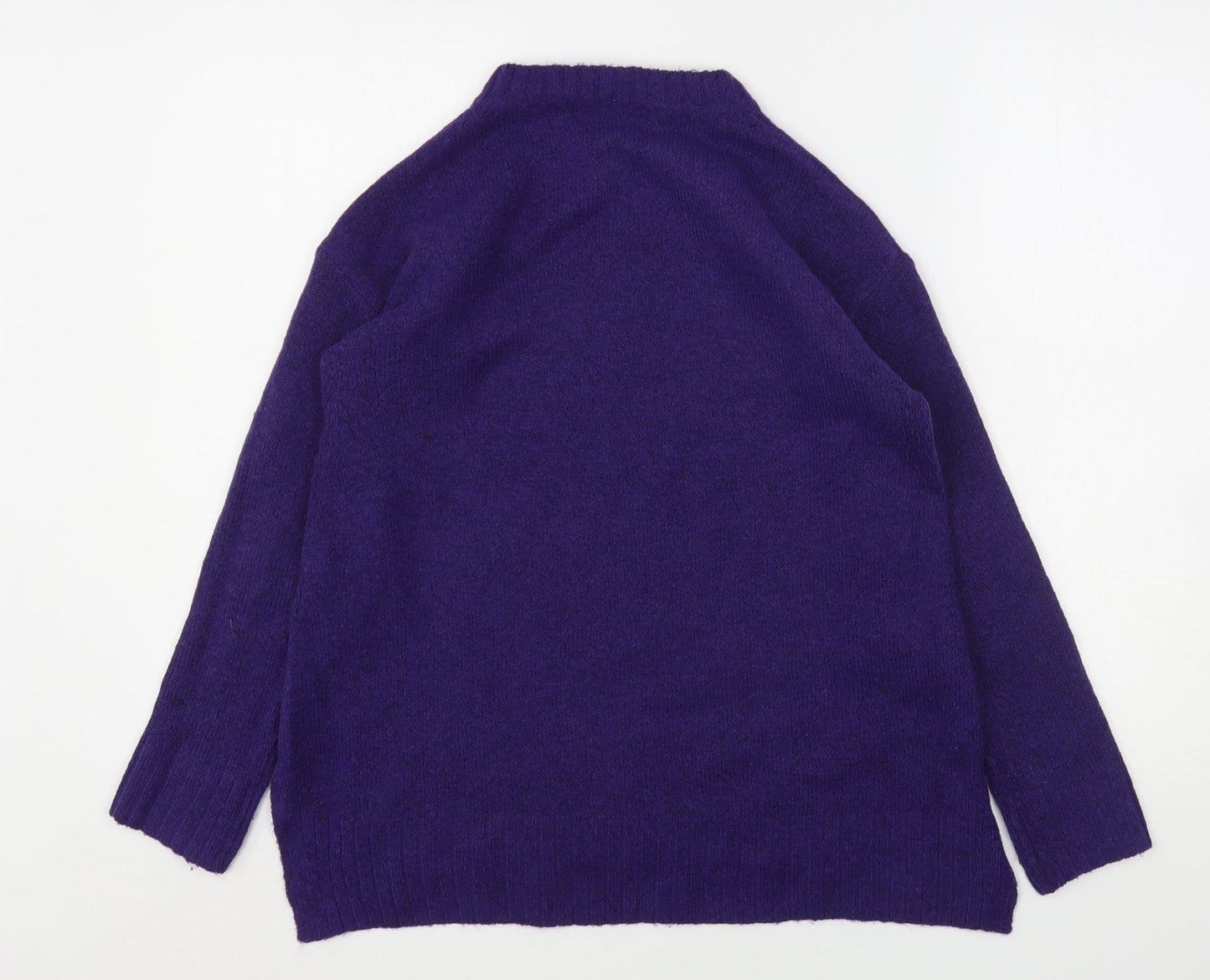 Womens UK Size S Marks and Spencer Purple Pullover Jumper