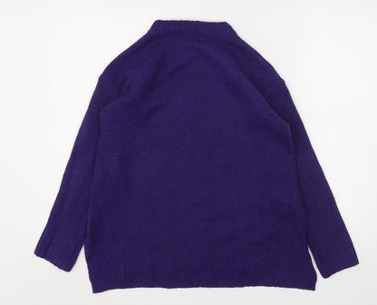 Womens UK Size S Marks and Spencer Purple Pullover Jumper