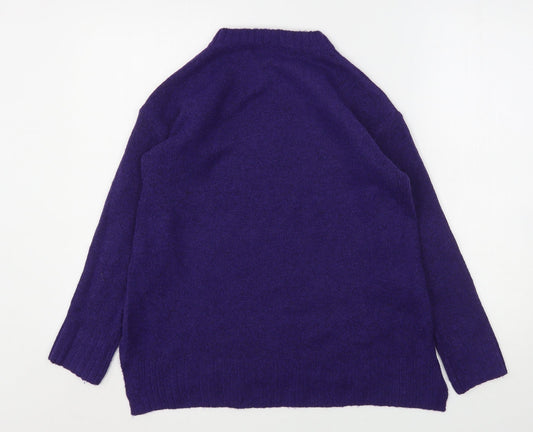 Womens UK Size S Marks and Spencer Purple Pullover Jumper