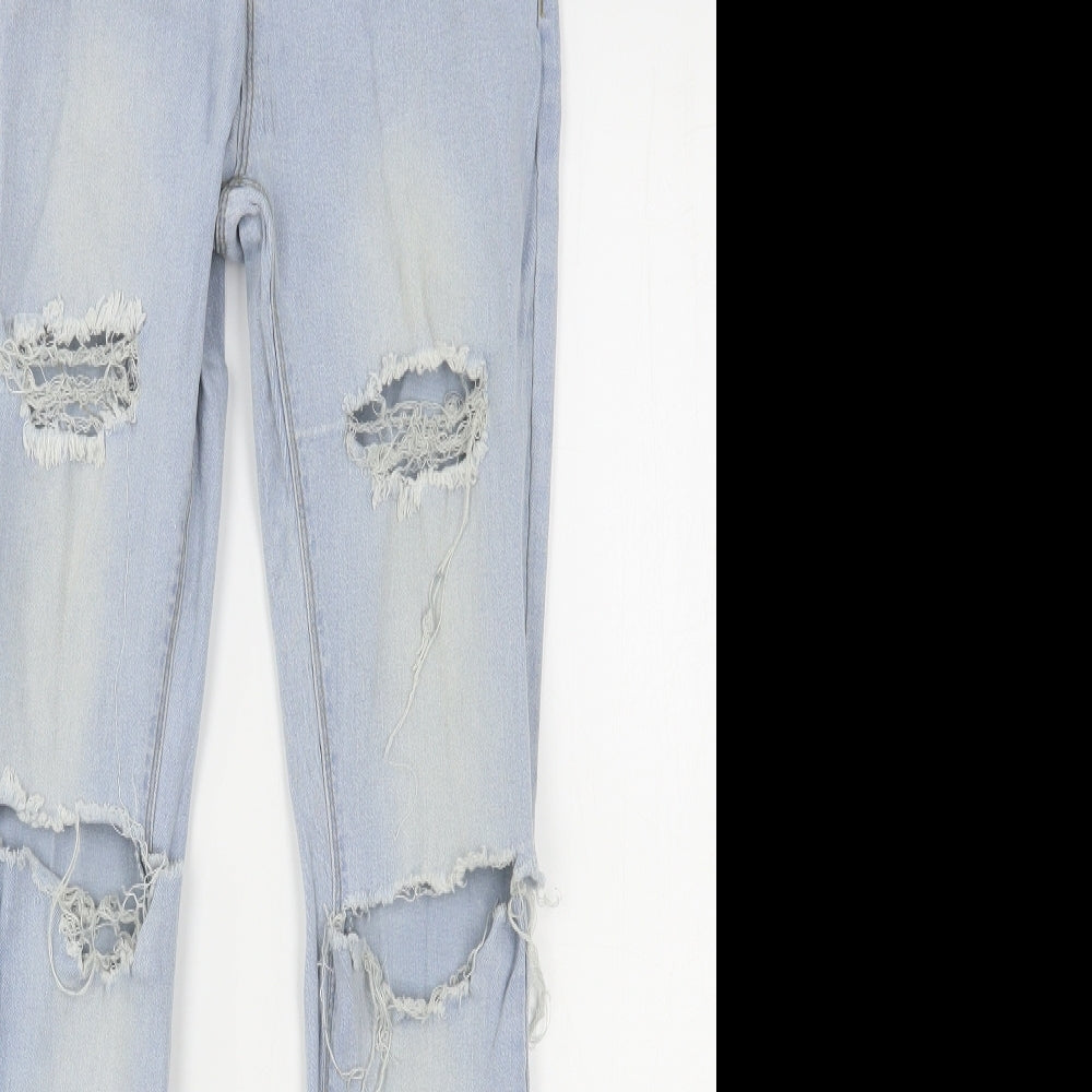 Womens UK Size 6 The Rockn Rev Regular Fit Skinny Blue Jeans