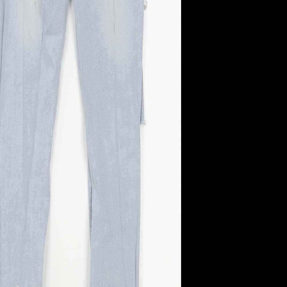 Womens UK Size 6 The Rockn Rev Regular Fit Skinny Blue Jeans