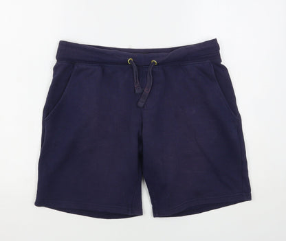F&F Boys Blue  Cotton Sweat Shorts Size S L9 in Regular