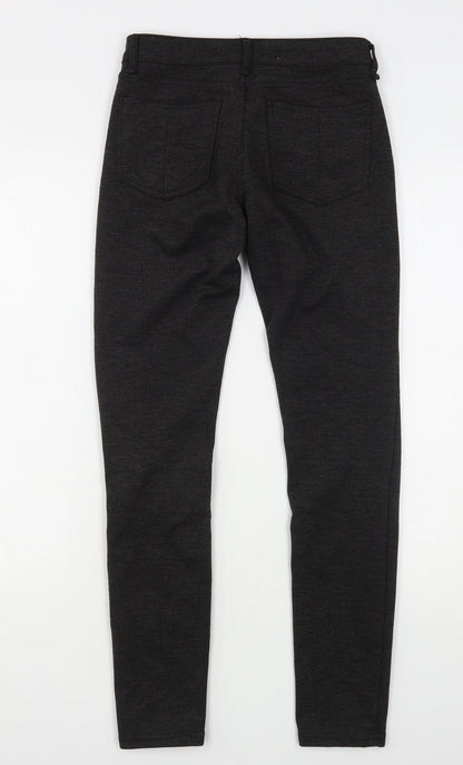 Denim & Co. Womens Grey  Polyester Trousers  Size 6 L28 in Regular