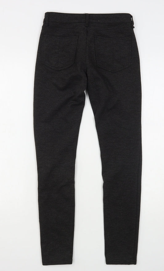 Denim & Co. Womens Grey  Polyester Trousers  Size 6 L28 in Regular
