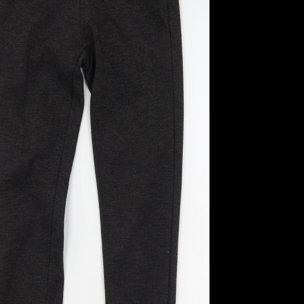 Denim & Co. Womens Grey  Polyester Trousers  Size 6 L28 in Regular