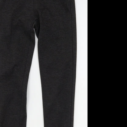 Denim & Co. Womens Grey  Polyester Trousers  Size 6 L28 in Regular