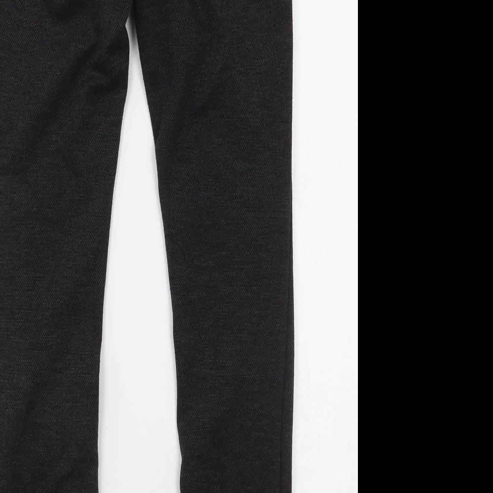 Denim & Co. Womens Grey  Polyester Trousers  Size 6 L28 in Regular