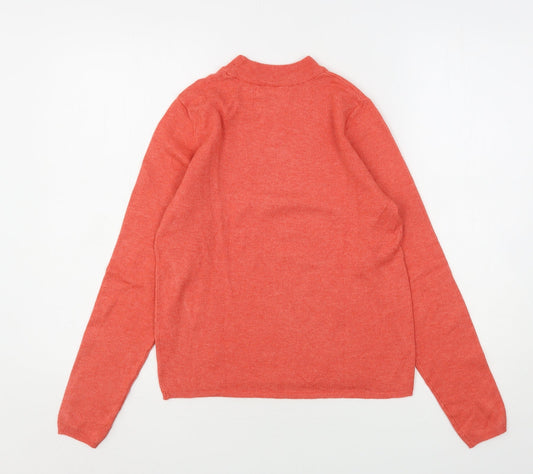 Primark Womens Pink Round Neck  Polyester Pullover Jumper Size 4