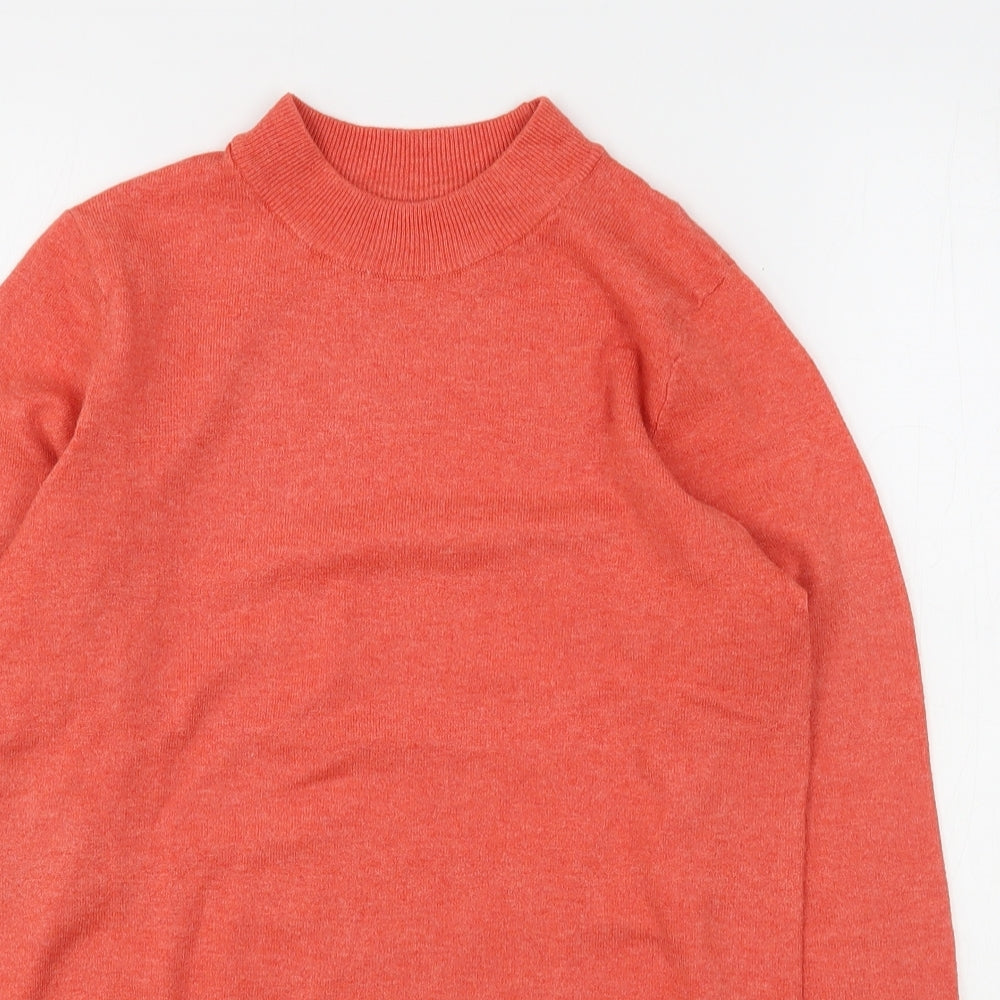 Primark Womens Pink Round Neck  Polyester Pullover Jumper Size 4