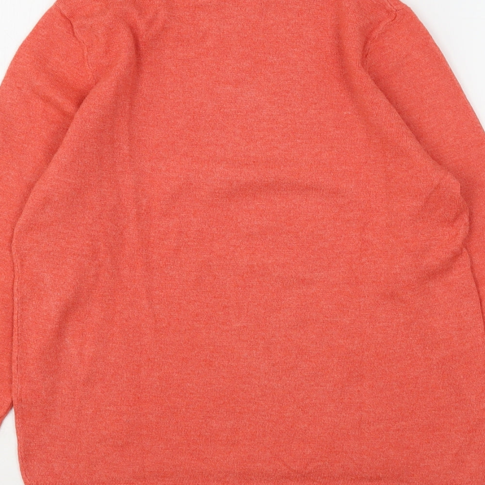 Primark Womens Pink Round Neck  Polyester Pullover Jumper Size 4