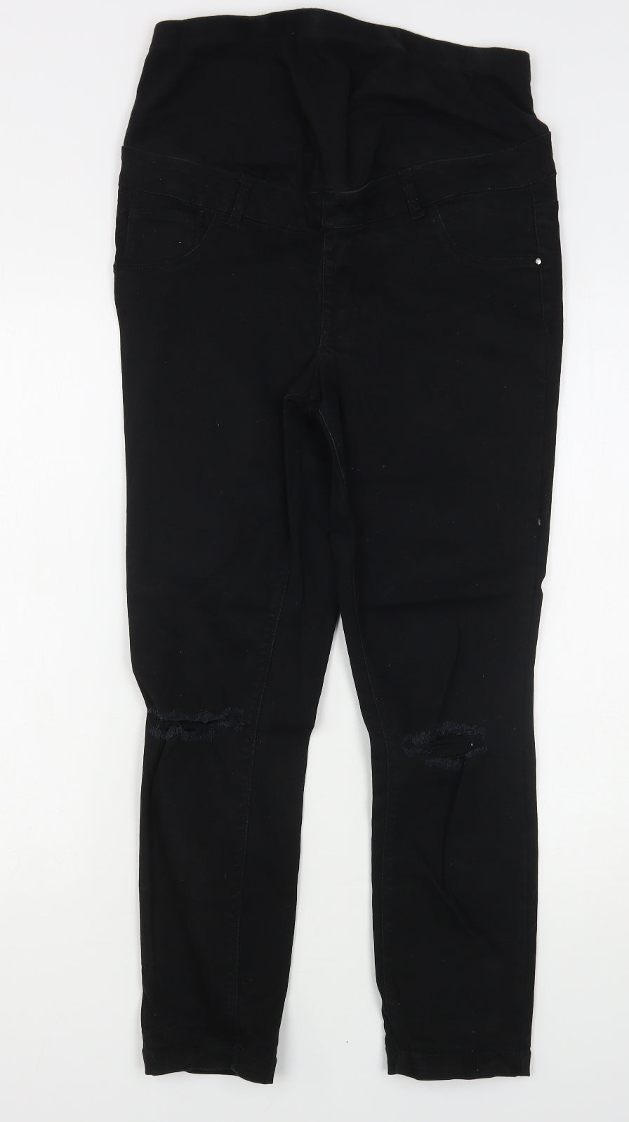 New Look Womens Black  Cotton Skinny Jeans Size 10 L26 in Regular