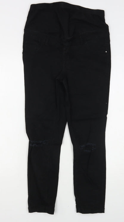 New Look Womens Black  Cotton Skinny Jeans Size 10 L26 in Regular