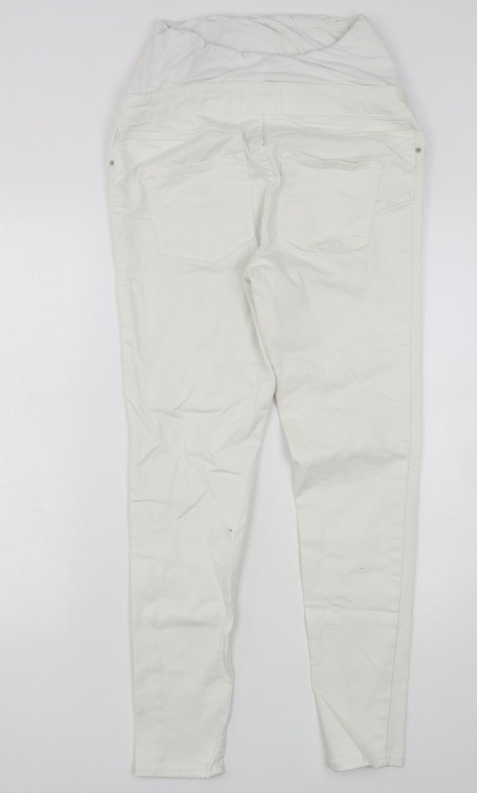 New Look Womens White  Cotton Jegging Jeans Size 12 L29 in Regular