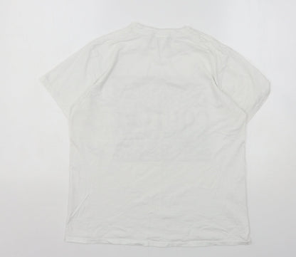 Womens UK Size S Stylewise White Basic T-Shirt