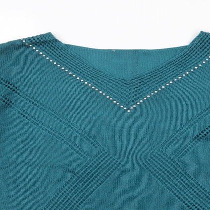 Womens UK Size L Preworn Green Pullover Jumper