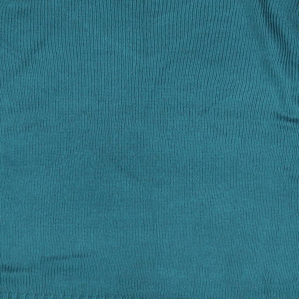 Womens UK Size L Preworn Green Pullover Jumper