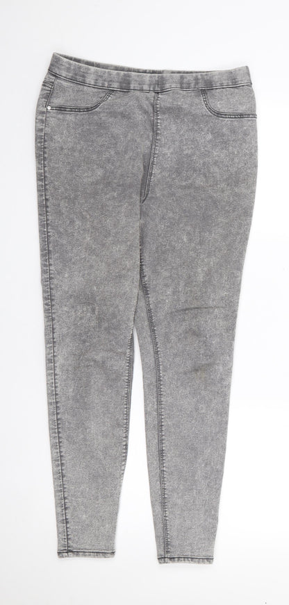 Womens UK Size 12 Papaya Regular Fit Jegging Grey Jeans