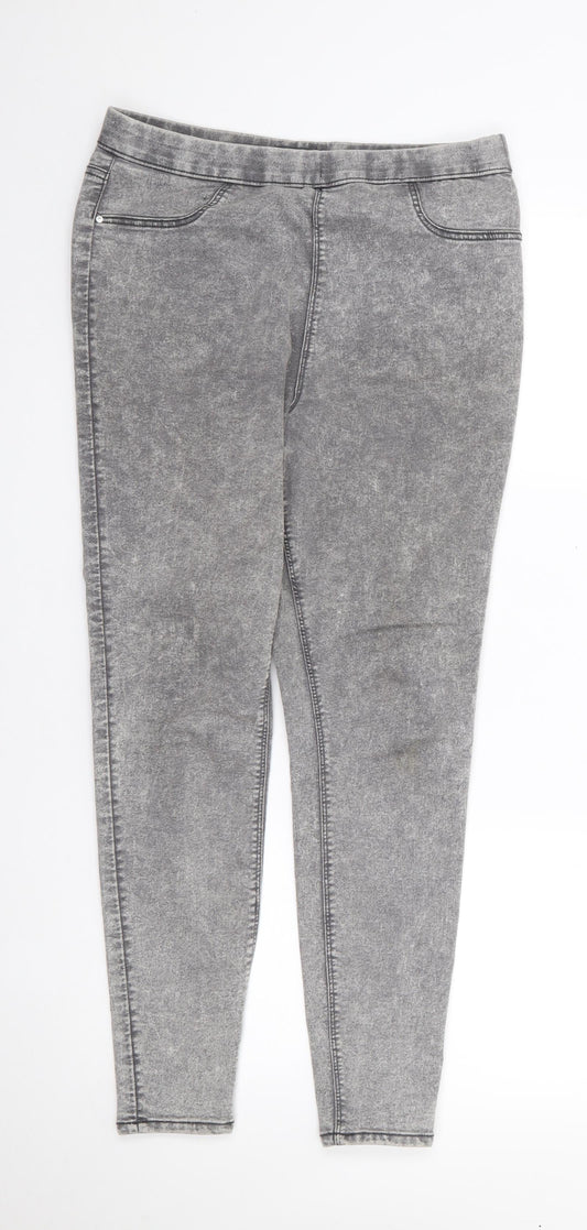 Womens UK Size 12 Papaya Regular Fit Jegging Grey Jeans