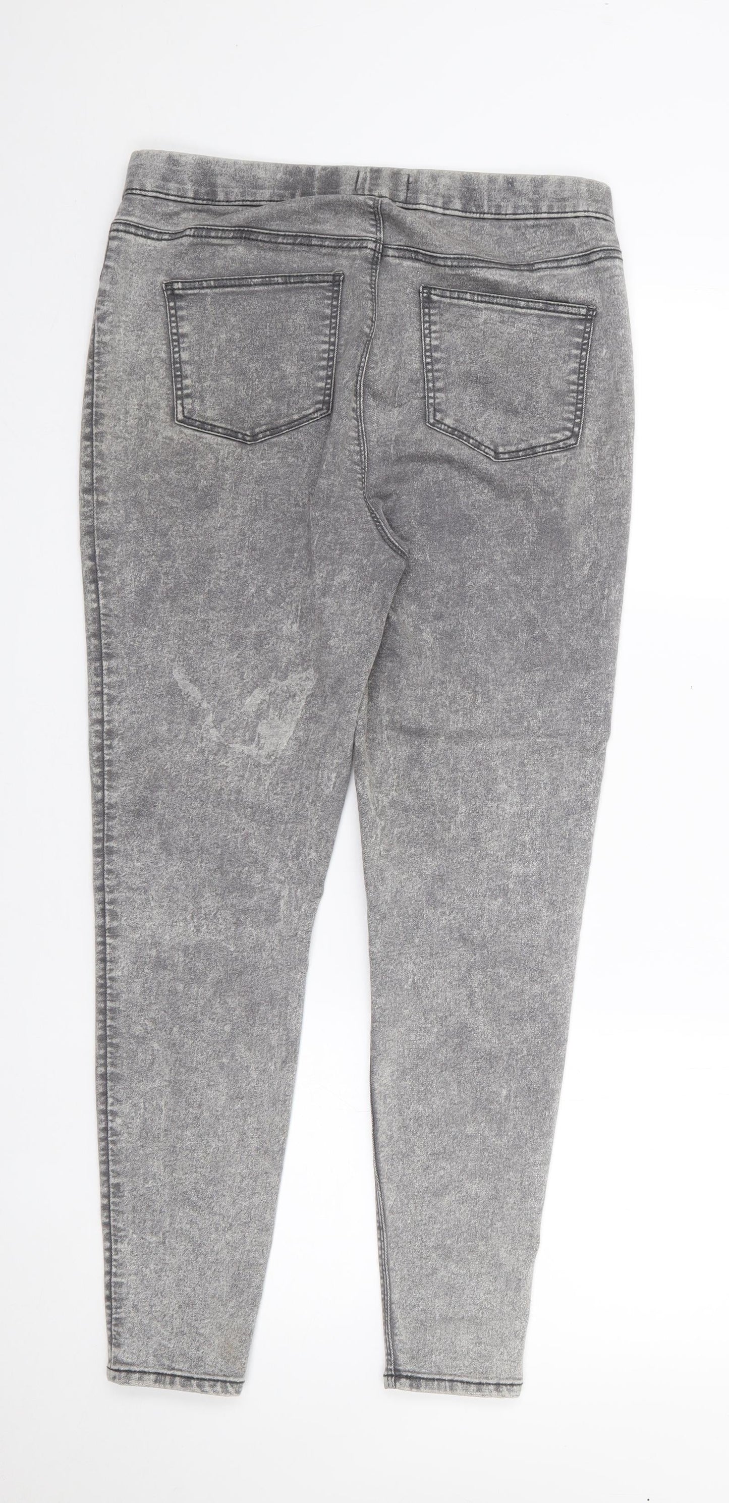 Womens UK Size 12 Papaya Regular Fit Jegging Grey Jeans