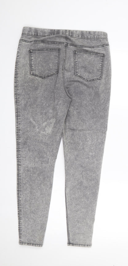 Womens UK Size 12 Papaya Regular Fit Jegging Grey Jeans