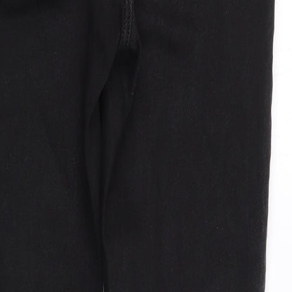ASOS Womens Black  Cotton Skinny Jeans Size 30 in L27 in Regular Zip
