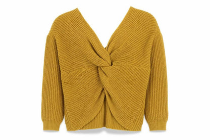 Quiz Womens Yellow V-Neck  Acrylic Pullover Jumper Size S