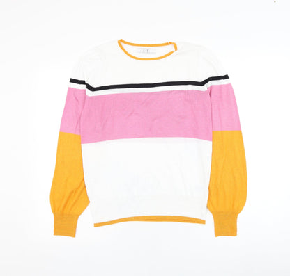 Womens UK Size S NEXT White Pullover Jumper