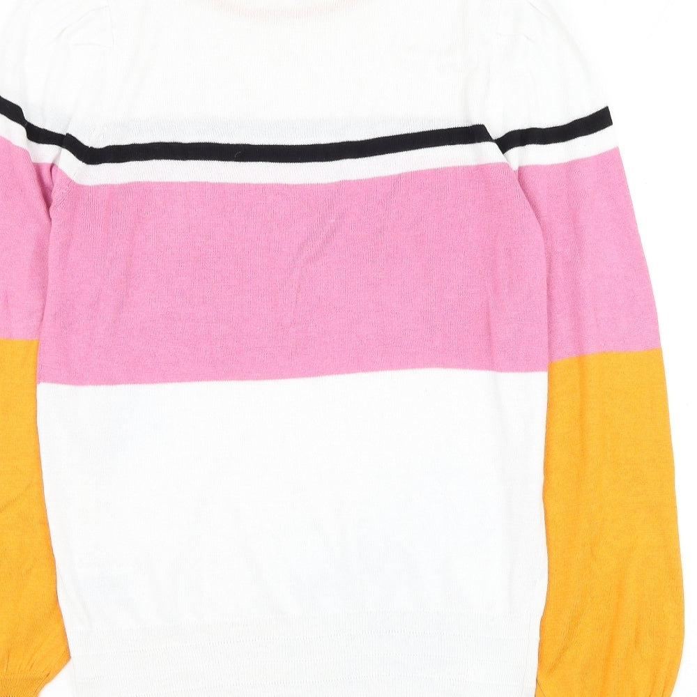 Womens UK Size S NEXT White Pullover Jumper