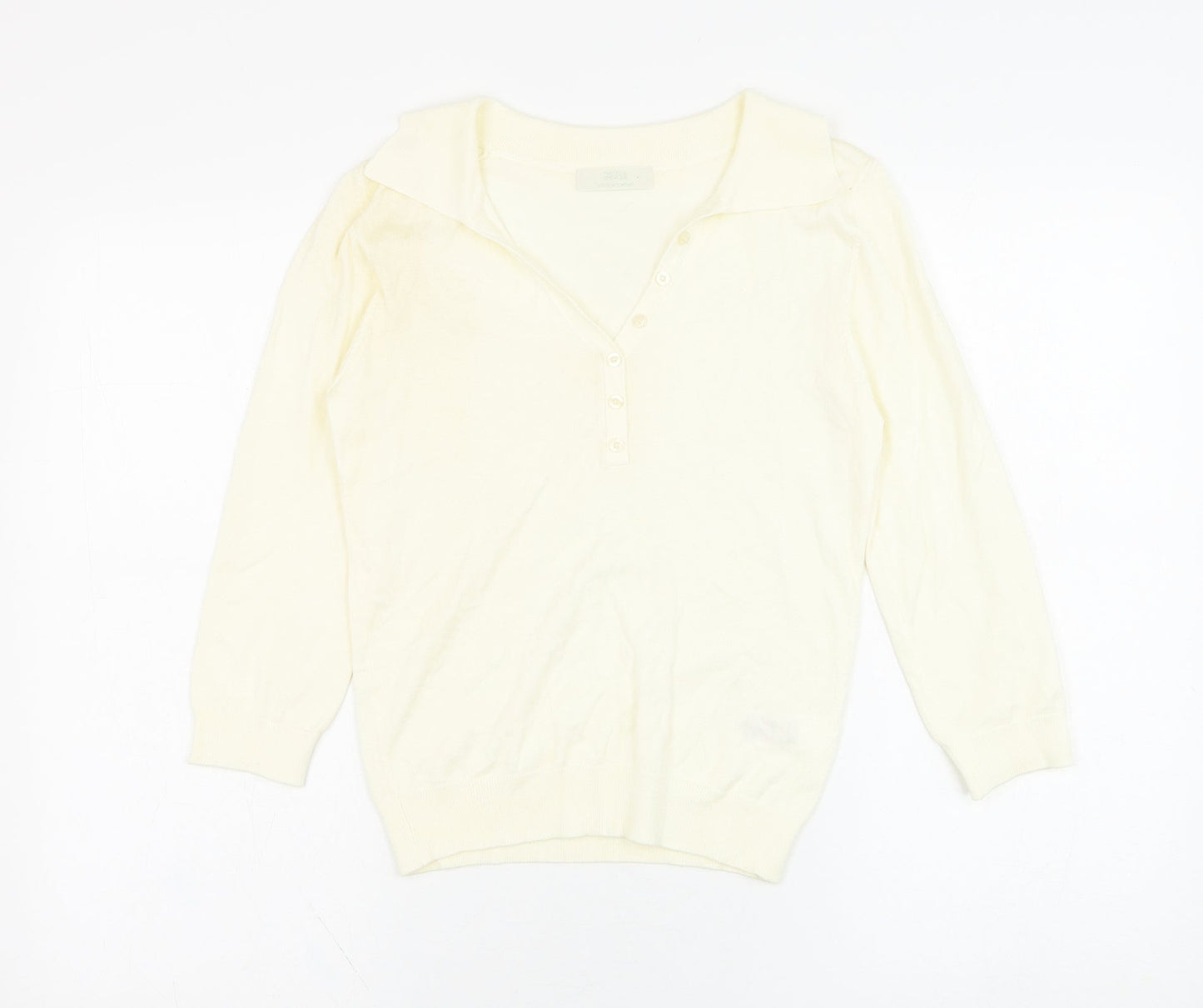 Womens UK Size 12 Marks and Spencer Ivory Pullover Jumper